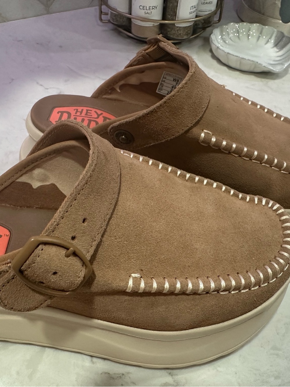 Hey Dudes Delray Suede Clog Women’s Sz 9 - Picture 7 of 7